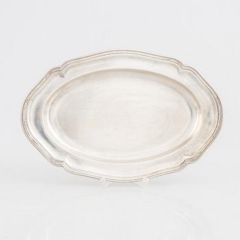 Serving dish, silver, Swedish import mark.