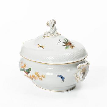 Terrin med lock, porslin, Meissen, Tyskland, 1930-40-tal.