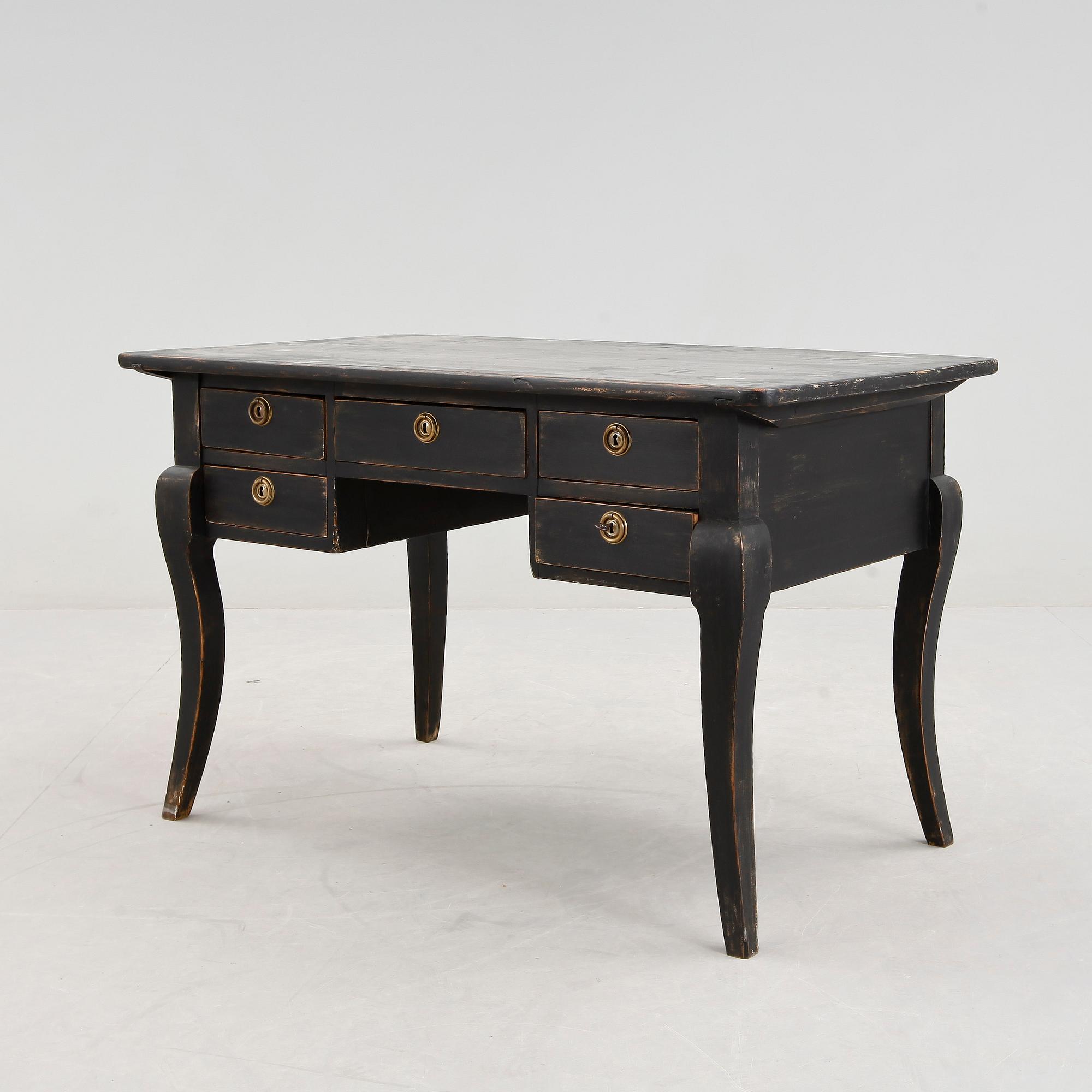 SKRIVBORD, rokokostil, 1800-tal.
