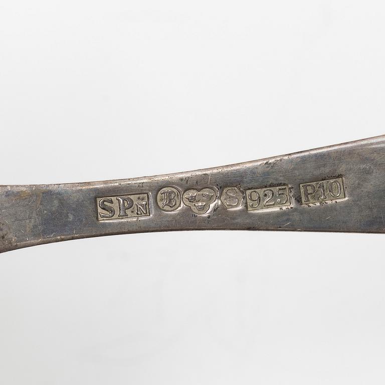 Guldsmed S Petersson i Söderhamn Ab, skedar, 4 st, sterlingsilver, Bollnäs, bl a 1989.