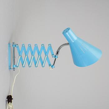 VÄGGLAMPA, 1900-talets andra hälft.