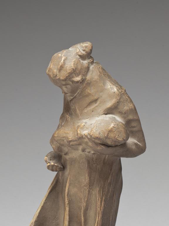 SKULPTUR, terrakotta, signerad Carl Milles Paris.