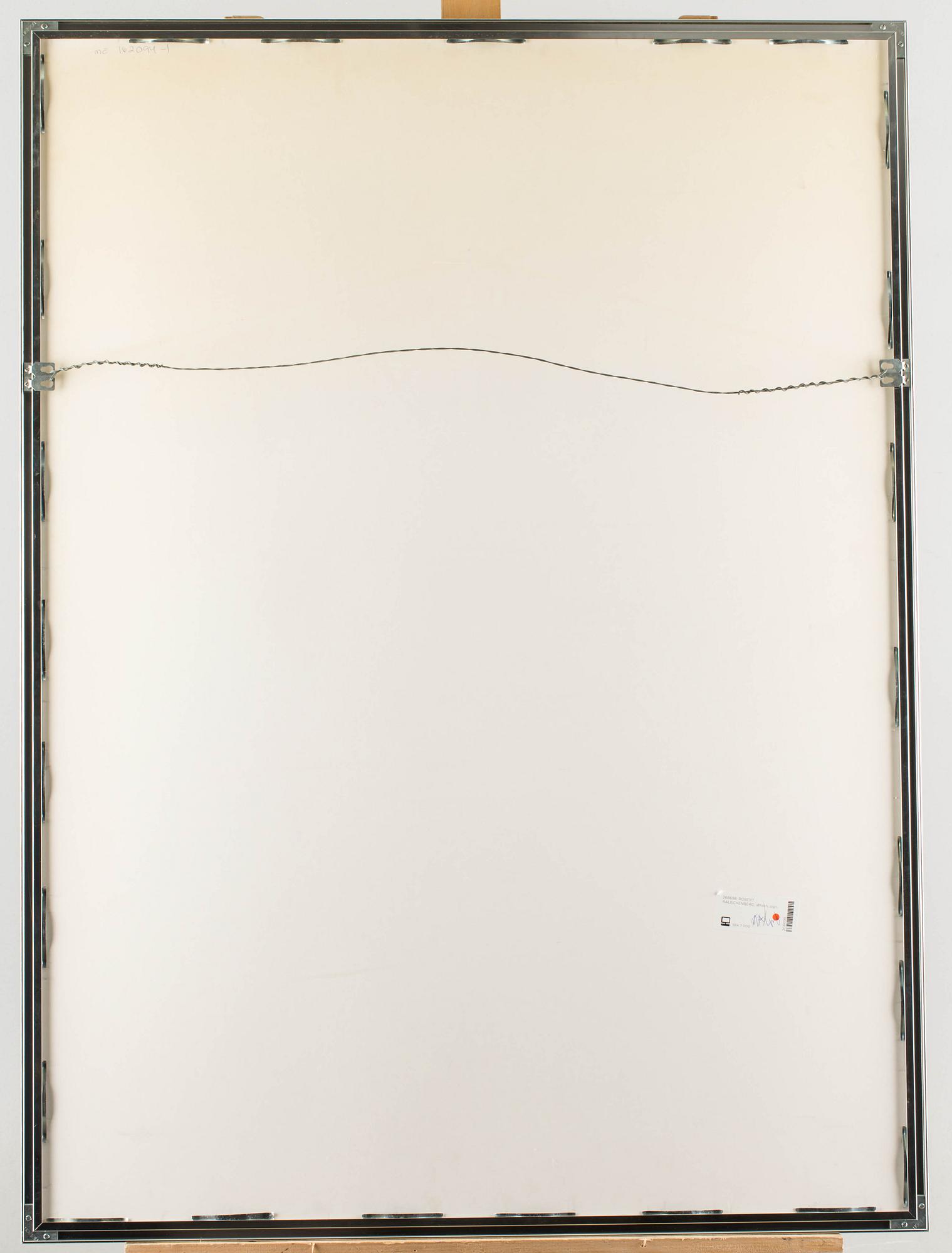 ROBERT RAUSCHENBERG, affisch, signerad.