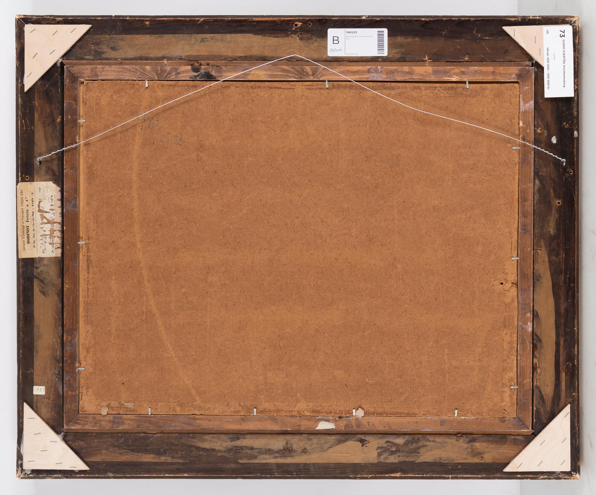 Sigrid Hjertén, Kornhamnstorg, Street scene from Stockholm.