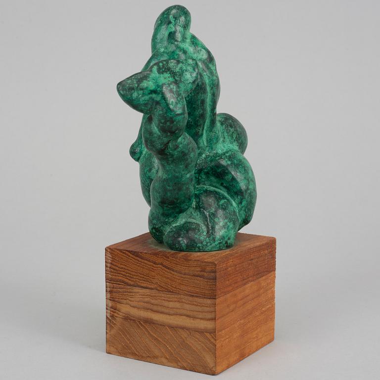 Carl Milles, skulptur. Signerad. Gjutarstämpel. Numr 3/12. Brons. Höjd 15 cm (ink bas 22 cm).