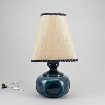 BORDSLAMPA, keramik, 1960/70-tal.