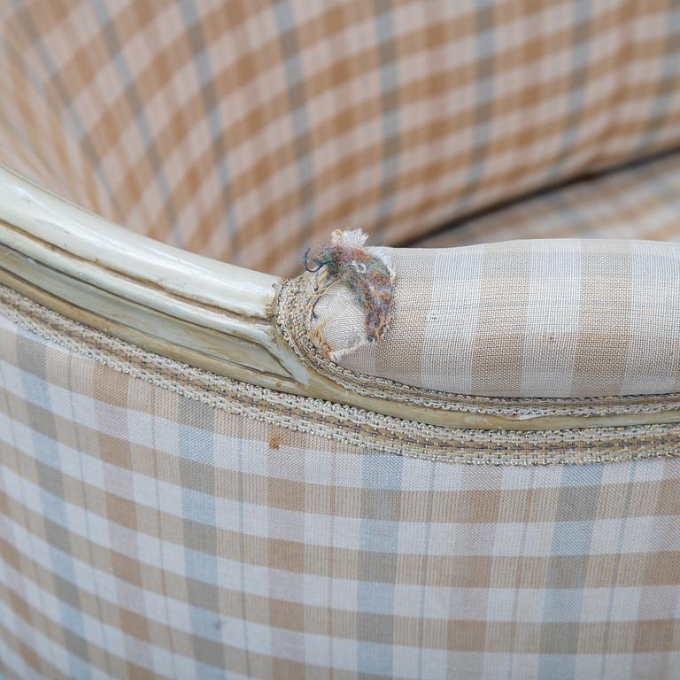 Soffa, gustaviansk, 1700-talets andra hälft.