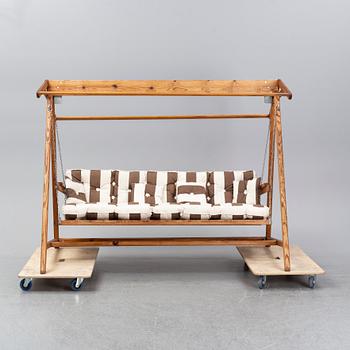 A 20th century garden hammock, design Elsa Stackelberg, Edsbruk, Sweden.