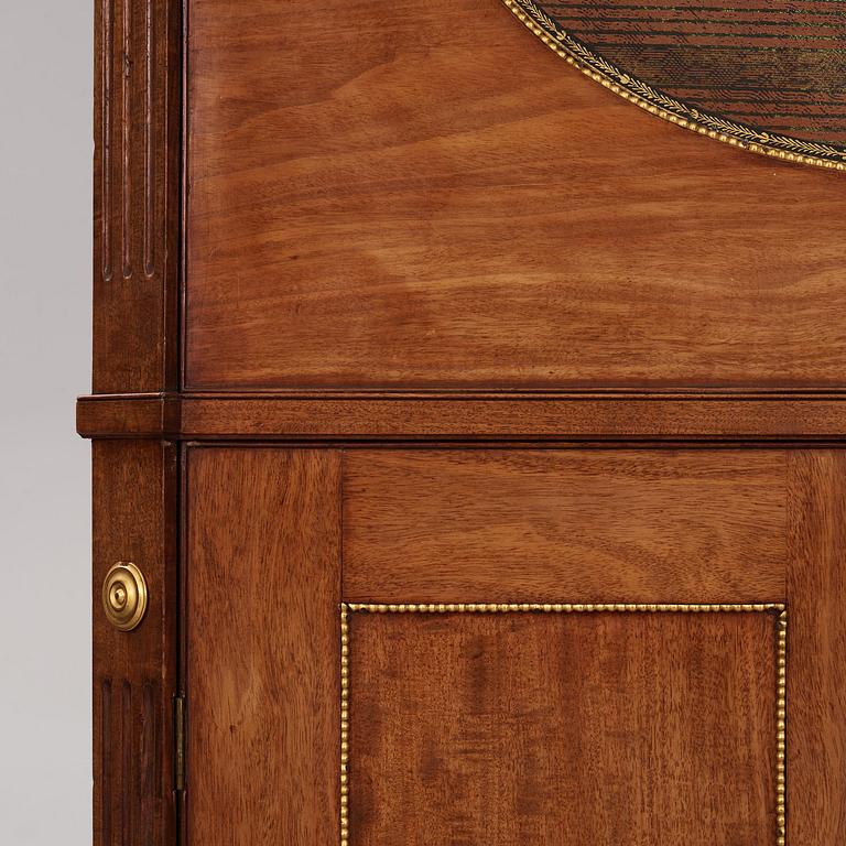 A late-Gustavian secretaire with an organ-mechanism, Stockholm, late 18th century.