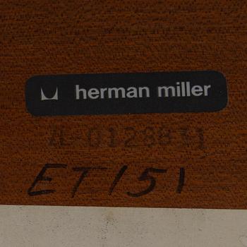 CHARLES AND RAY EAMES, a mahogany veneered table, Herman Miller.