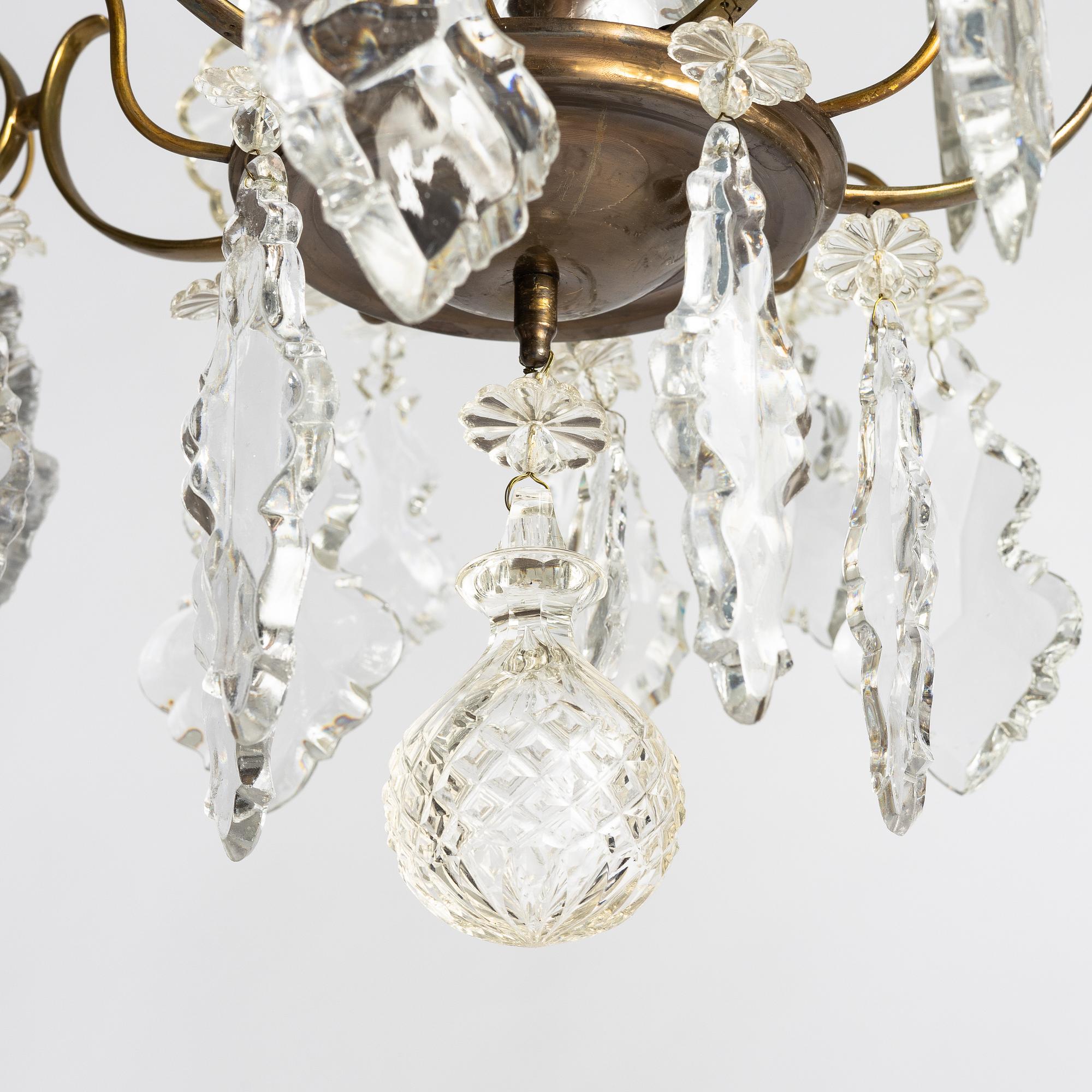 Chandelier, Rococo style, first half of the 20th century.