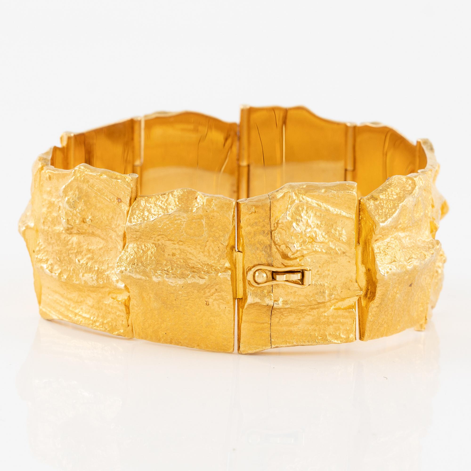 A Björn Weckström bracelet 18K gold "Golden Stream", for Lapponia.
