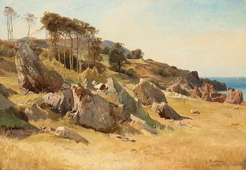 Gustaf Rydberg, "Arilds läge" (Coastal scene from Arild).