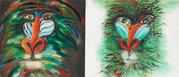 348. Madeleine Pyk, MADELEINE PYK, oil on canvas, signed.
