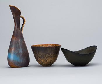 PARTI STENGODS, 3 delar, Gunnar Nylund, Rörstrand.