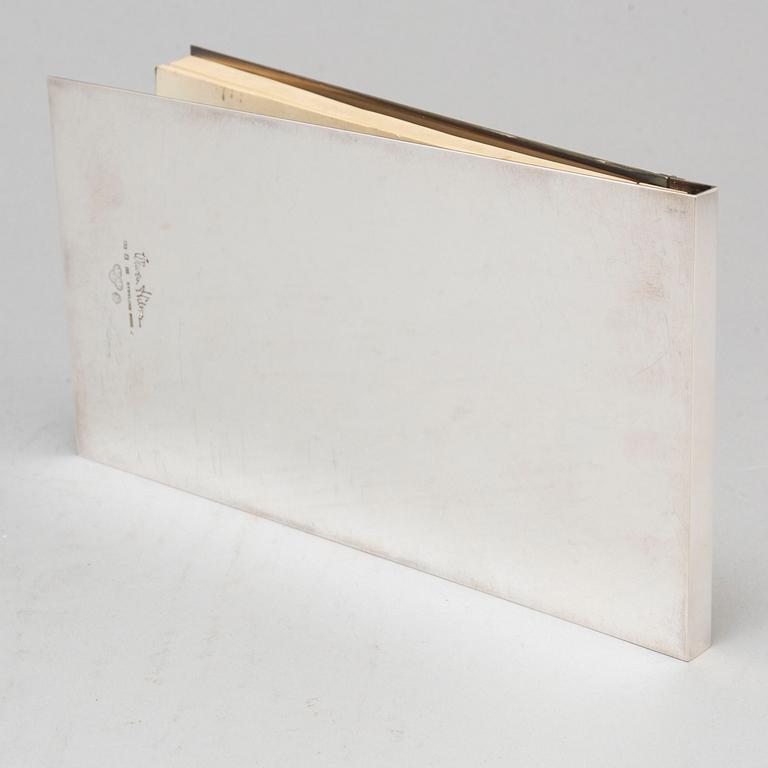 WIWEN NILSSON, a sterling silver note holder, Sweden, Lund, 1955.