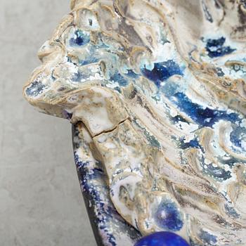 Carl Cunningham-Cole, a large stoneware bowl, signed.