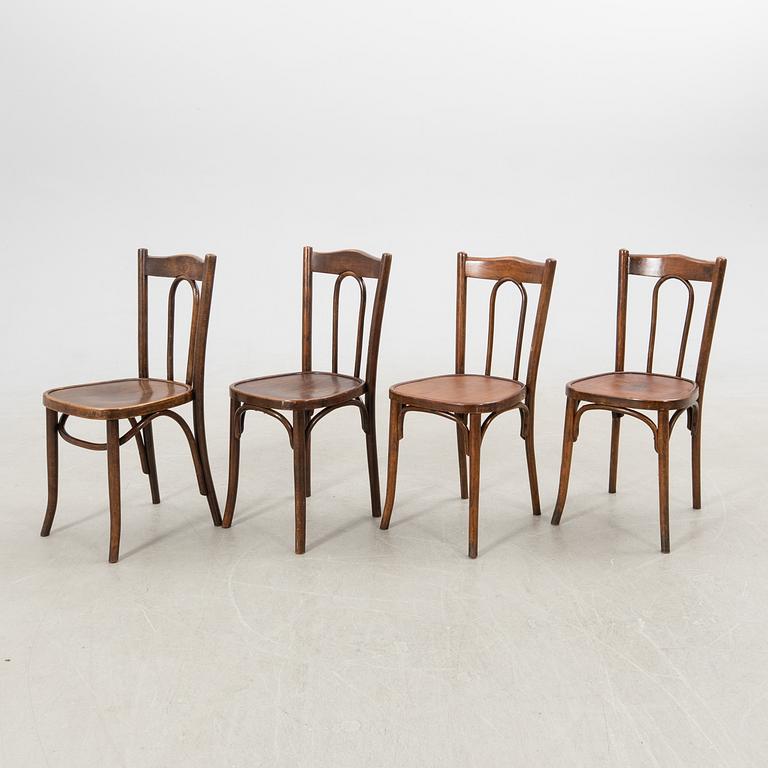 Chairs, 4 pcs, first half of the 20th century.