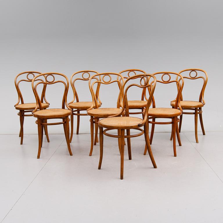 STOLAR, 8 st, Thonet, 1900-talets första hälft.