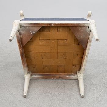 Armchairs, a pair, Gustavian style, circa 1900.