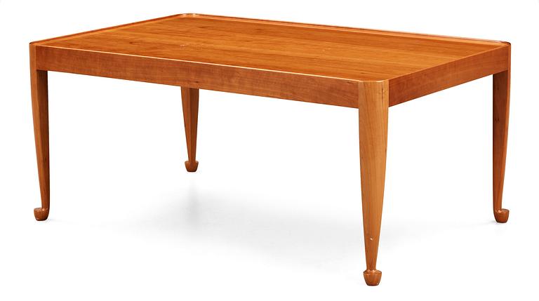 A Josef Frank mahogany sofa table, a version of "Diplomat" by Svenskt Tenn.