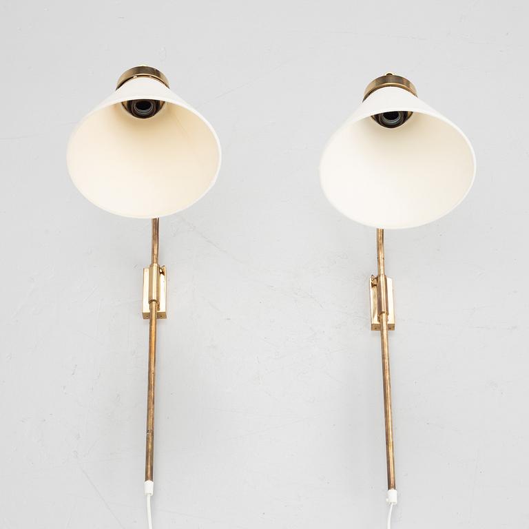 Josef Frank, Wall lamps, a pair, model 2484, Firma Svenskt Tenn.