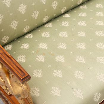 An Empire style sofa, first half of the 20th century.