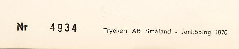 A Swedish movie poster James Bond "I hennes Majestäts hemliga tjänst" (On her Majesty´s secret service) 1970.