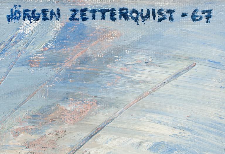JÖRGEN ZETTERQVIST, olja på duk. Sign och dat -67.