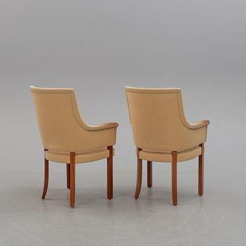 Four 1980s easy chairs, Gärsnäs.