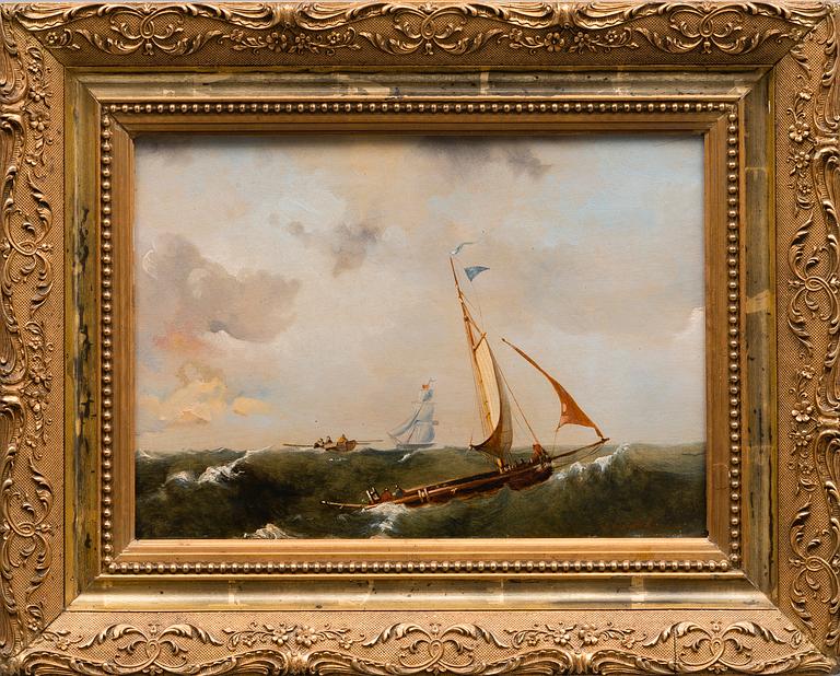 UNIDENTIFIED ARTIST, oil on board. Undistinct signature, W. Kohl.