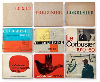 666. LE CORBUSIER & PIERRE JEANNERET (red), W. Boesiger, 9 vol.