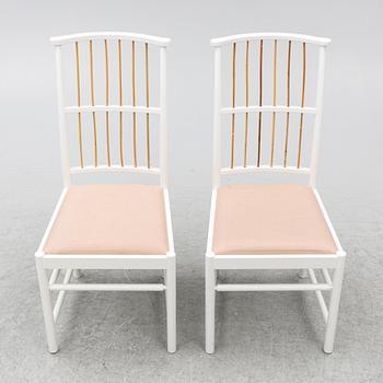 Josef Frank, Chairs, 4 pcs, model B 2025, Svenskt Tenn, after 1985.