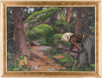 HILDING ELOF NYMAN, olja på duk, signerad, troligen 1900-talets första hälft.