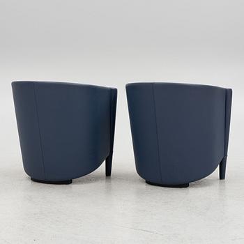 Antonio Citterio, a pair of "Rich" armchairs, Moroso, Italy.