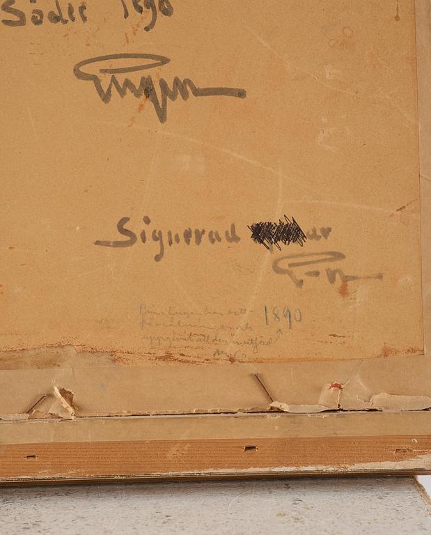 Prins Eugen, "Studie från Söder" (Kvastmakarbacken, Stockholm).