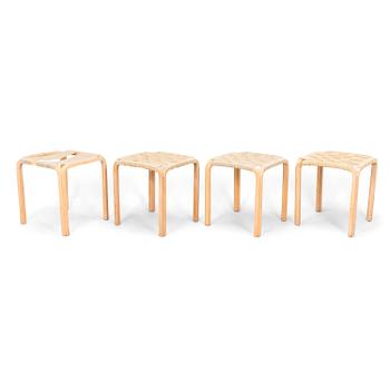 Alvar Aalto, a set of four mid-20th century 'Y61' stools for Artek.