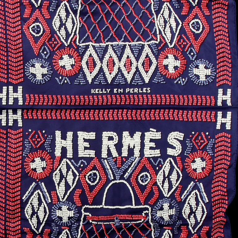 SCARF, "Kelly en Perles African Artist, Hermès, Paris, 2011.