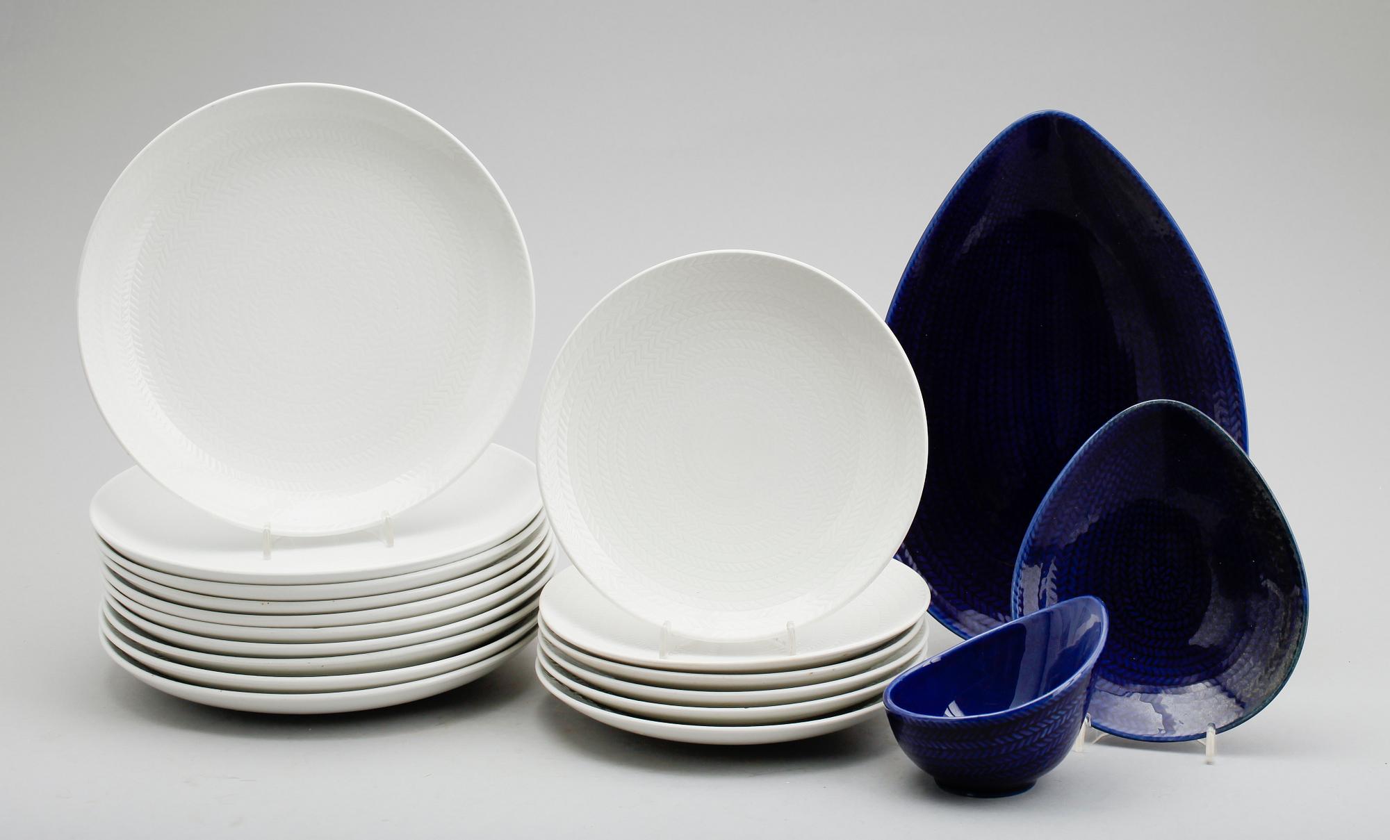 SERVISPORSLIN, 16 del, porslin, Blå Eld, Rörstrand.