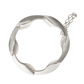 Elis Kauppi, A BRACELET, sterling silver, Kupittaan Kulta, Finnish export hallmark.