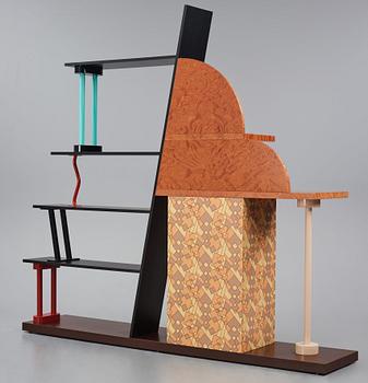 Ettore Sottsass, a "Malabar" bookcase, Memphis, Italy, post 1982.