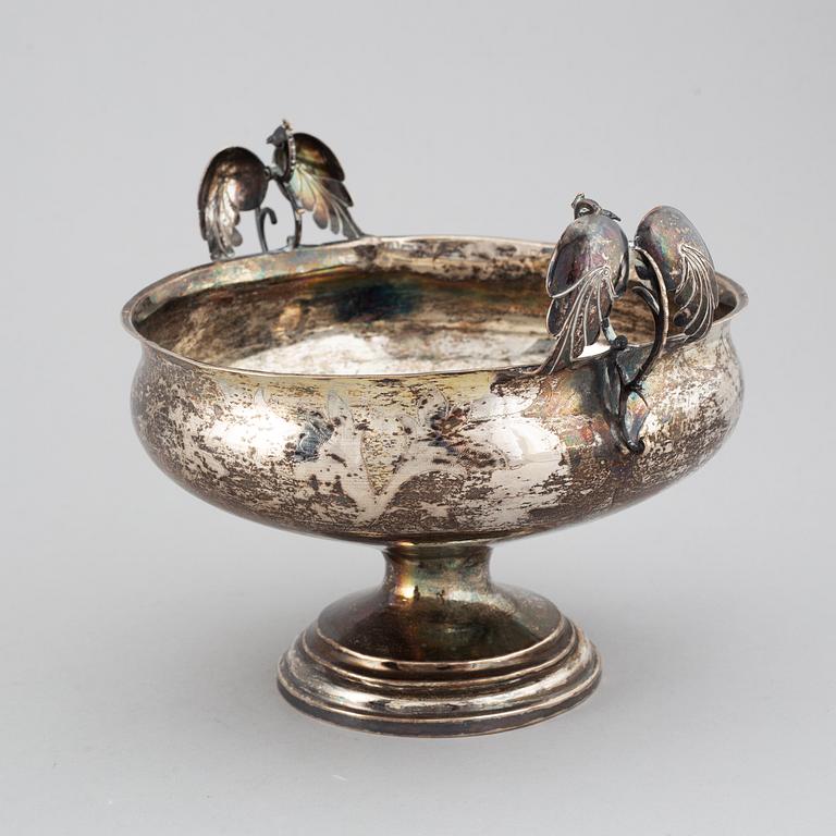 Lars Löfgren, Brännsvinsskål, silver, Hudiksvall (1797-1853).