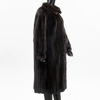 A SAGA MINK FUR COAT.