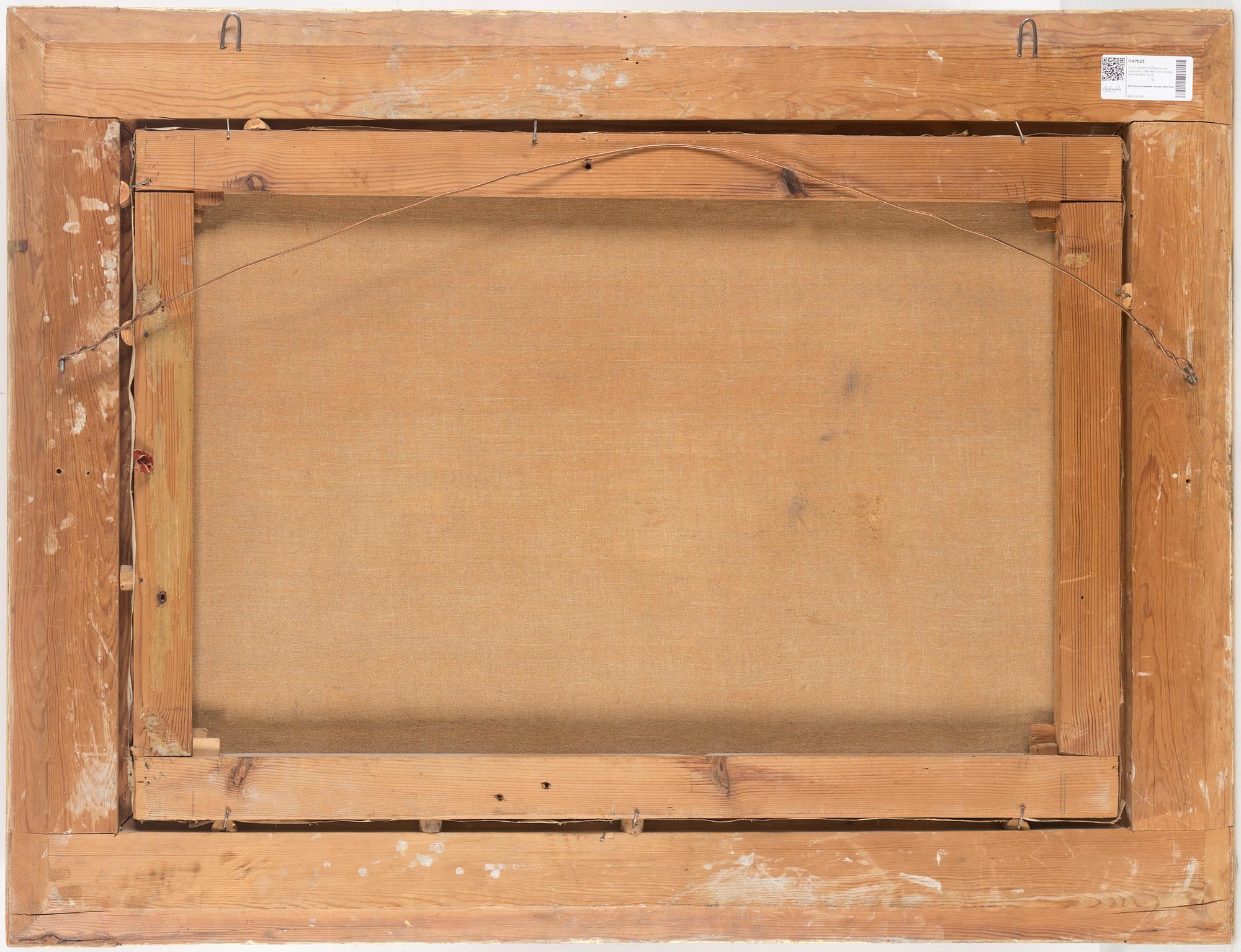 OLOF HERMELIN, oil on canvas, signed and indistinctly dated 188X.