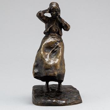 Ruth Milles, "Flicka i blåst" (=Young woman in the wind).