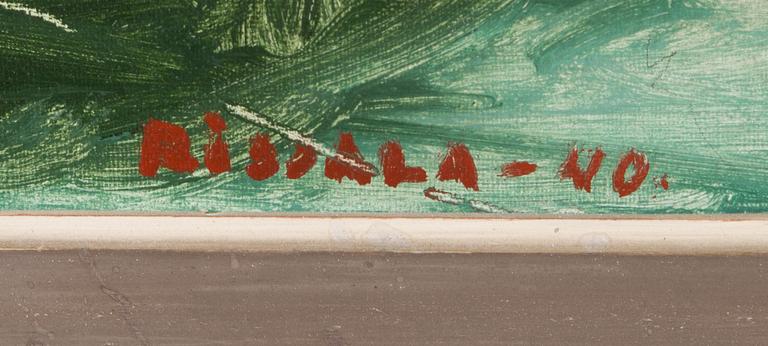 Kaapo Rissala, öljy kankaalle, signeerattu ja päivätty -40.