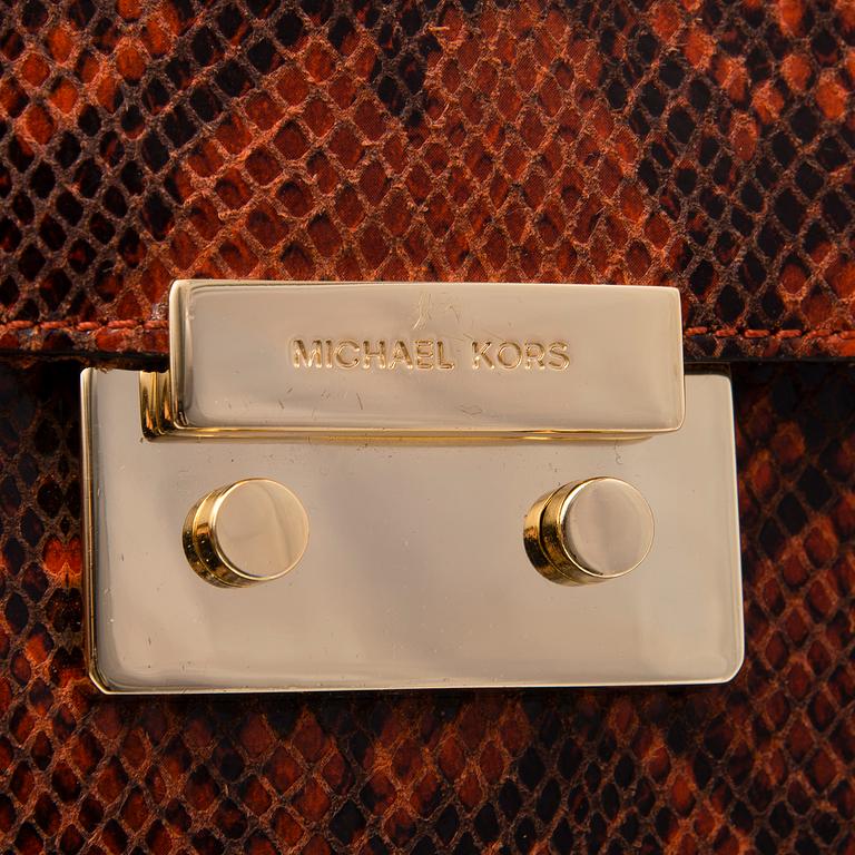 Michael Kors Python Print Leather Bag.