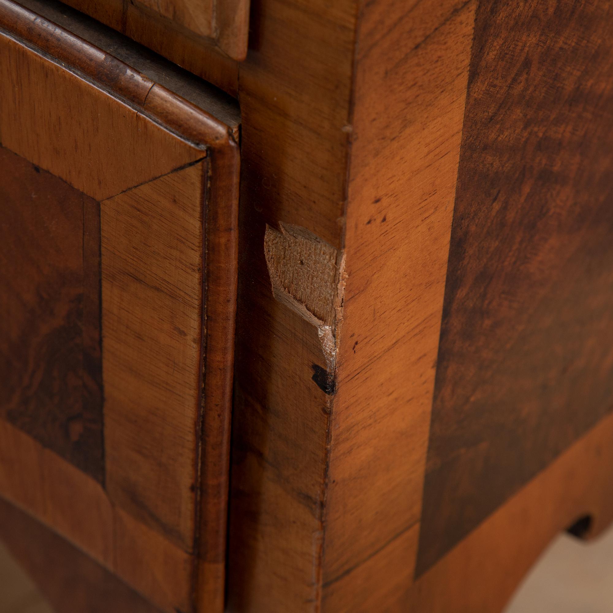A mid 18th century chest of drawers.