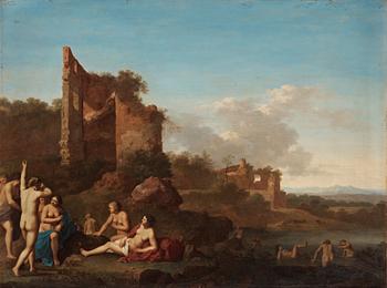 284. Cornelis van Poelenburgh attributed to, Bathing nymphs.