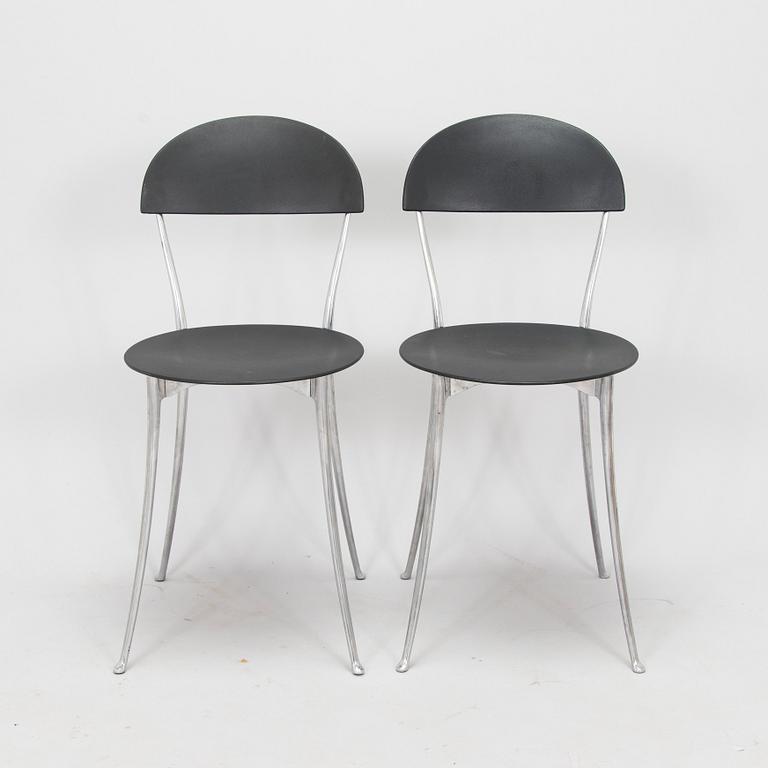 Enzo Mari, a set of four 'Tonietta' chairs for Zanotta, Italy.